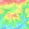 Mappa topografica Coat Mez, altitudine, rilievo