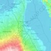 Mappa topografica San Pedro, altitudine, rilievo