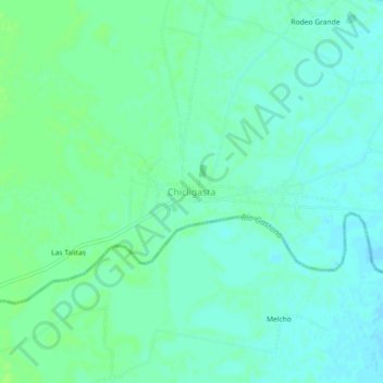 Mappa topografica Chicligasta, altitudine, rilievo