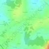 Mappa topografica A Laciana, altitudine, rilievo