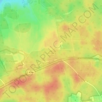 Mappa topografica Torenberg, altitudine, rilievo