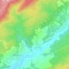 Mappa topografica Les Fosses, altitudine, rilievo