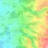 Mappa topografica Yvrac, altitudine, rilievo