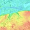 Mappa topografica Les Sables, altitudine, rilievo