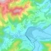 Mappa topografica Bances, altitudine, rilievo