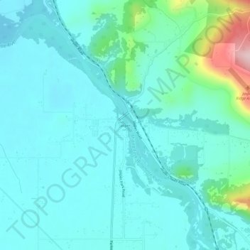 Mappa topografica Jasper, altitudine, rilievo