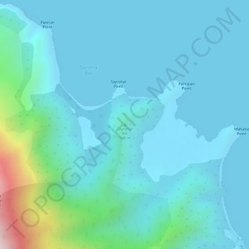 Mappa topografica Tayrohat Hill, altitudine, rilievo