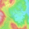 Mappa topografica Valaury, altitudine, rilievo