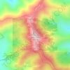 Mappa topografica Alder Peak, altitudine, rilievo