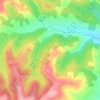 Mappa topografica Hountetes, altitudine, rilievo