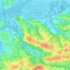 Mappa topografica Agerreko Larrea, altitudine, rilievo