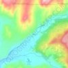 Mappa topografica Buford, altitudine, rilievo