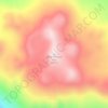 Mappa topografica Mont Richard-Foy, altitudine, rilievo
