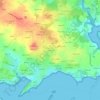 Mappa topografica Lanniguen, altitudine, rilievo