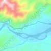 Mappa topografica Lucog, altitudine, rilievo