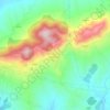 Mappa topografica Montecorvino Pugliano, altitudine, rilievo