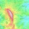 Mappa topografica Calanchi di San Giovanni, altitudine, rilievo