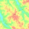 Mappa topografica Liberty Hill, altitudine, rilievo