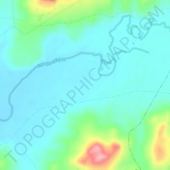 Mappa topografica El Cambrón, altitudine, rilievo