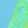 Mappa topografica Bloemendaal aan Zee, altitudine, rilievo
