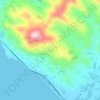 Mappa topografica Seki, altitudine, rilievo