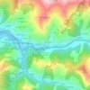 Mappa topografica Oyanco, altitudine, rilievo