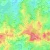 Mappa topografica La Terrade, altitudine, rilievo