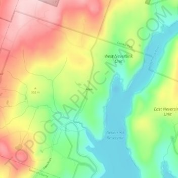Mappa topografica Aden, altitudine, rilievo