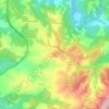 Mappa topografica San Donato in Poggio, altitudine, rilievo