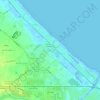 Mappa topografica Viserba, altitudine, rilievo