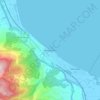 Mappa topografica Πλαταμώνας, altitudine, rilievo