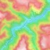 Mappa topografica La Gare, altitudine, rilievo