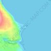 Mappa topografica Kala Point, altitudine, rilievo