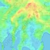 Mappa topografica Straquéno, altitudine, rilievo