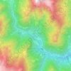 Mappa topografica Fervento di Sopra, altitudine, rilievo