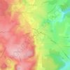 Mappa topografica Villeneuve, altitudine, rilievo