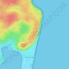 Mappa topografica Phare de Leucate, altitudine, rilievo