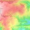 Mappa topografica Luzargues, altitudine, rilievo