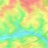 Mappa topografica Les Boudières, altitudine, rilievo