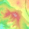 Mappa topografica Cumbres, altitudine, rilievo