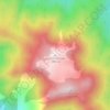 Mappa topografica Glass Mountain, altitudine, rilievo