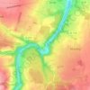 Mappa topografica Val de Maizet, altitudine, rilievo