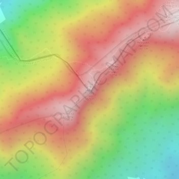 Mappa topografica Pico do Lopo, altitudine, rilievo