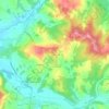 Mappa topografica Les Vidaloux, altitudine, rilievo