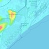 Mappa topografica Winchelsea Beach, altitudine, rilievo