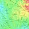 Mappa topografica Bentleigh East, altitudine, rilievo