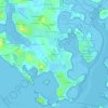 Mappa topografica Cressignan, altitudine, rilievo