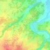 Mappa topografica Les Charlottes, altitudine, rilievo