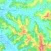 Mappa topografica Cusignano, altitudine, rilievo