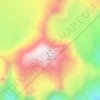 Mappa topografica Mount Odin, altitudine, rilievo